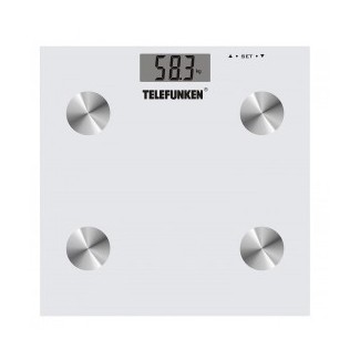 Pèse Personne Telefunken avec afficheur 180 Kg - Blanc