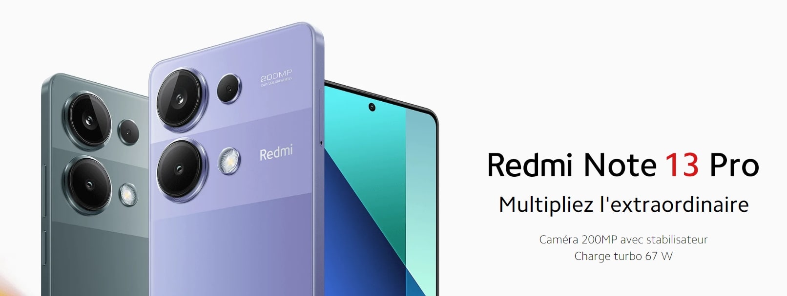 Smartphone Xiaomi Redmi Note 13 Pro prix Tunisie et fiche Technique